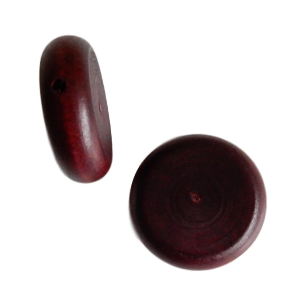 Rond plat 30 mm Bordeaux