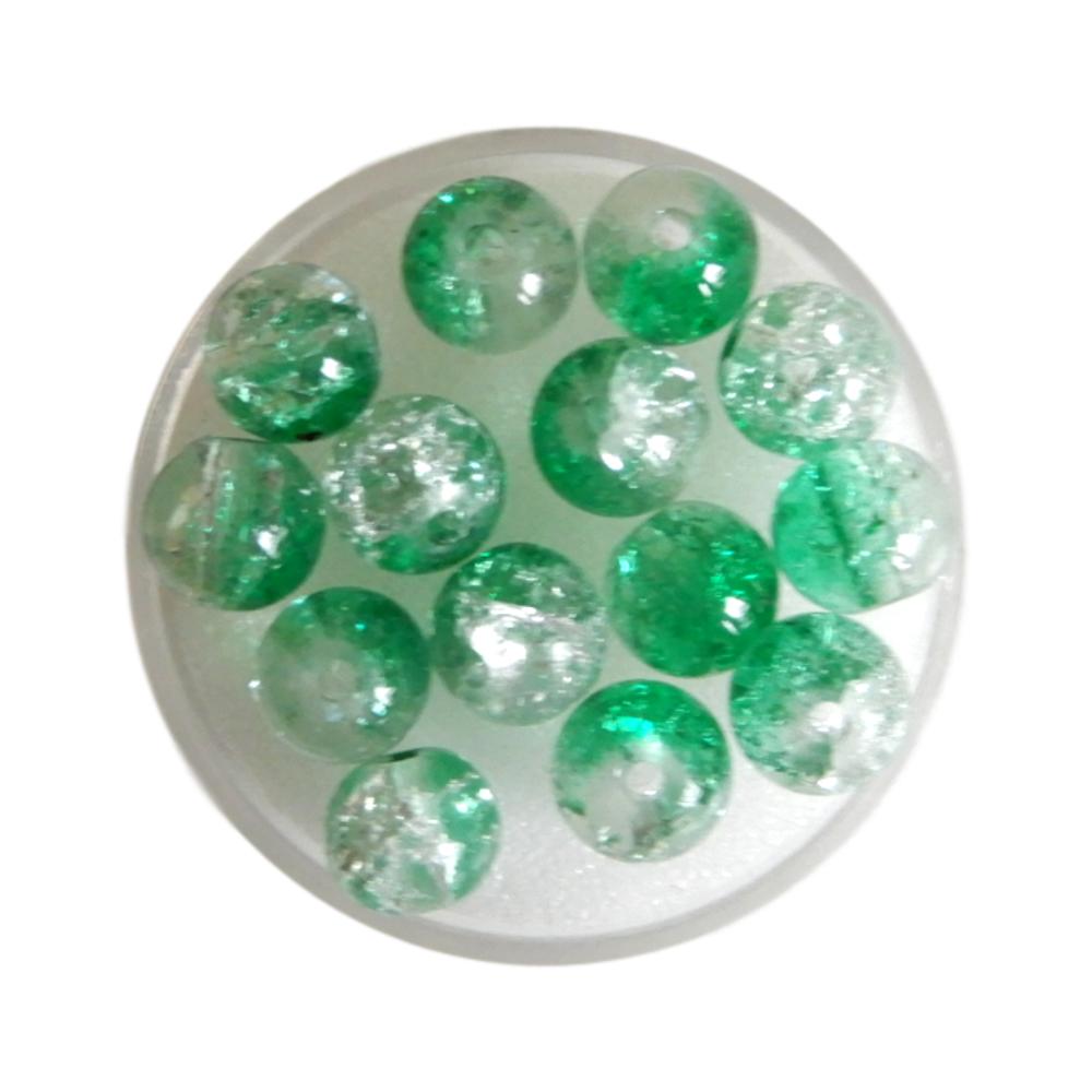 Boule 8 mm Craquelé vert
