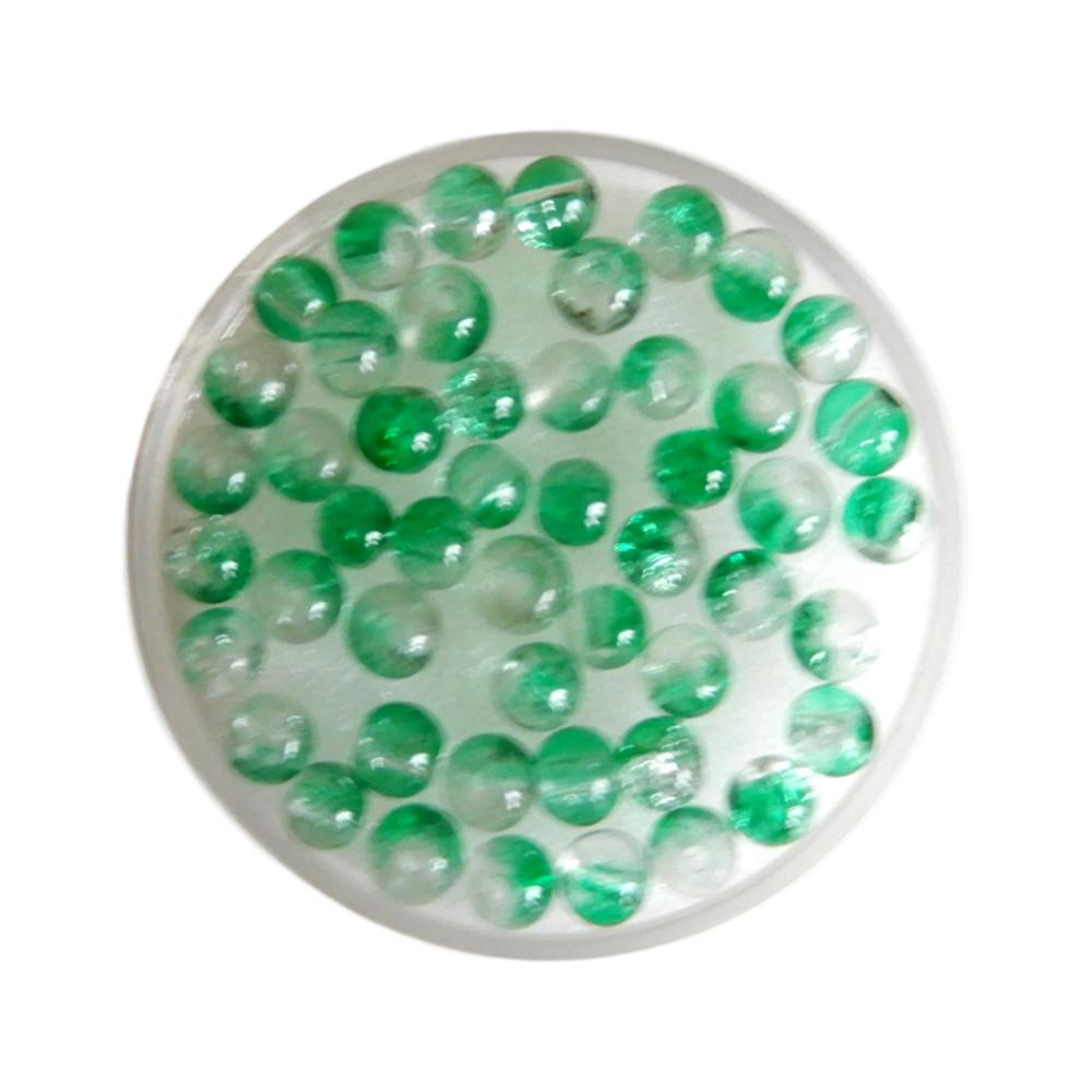 Boule 4 mm Craquelé vert