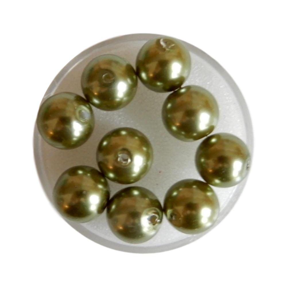 Boule 10 mm Olive clair