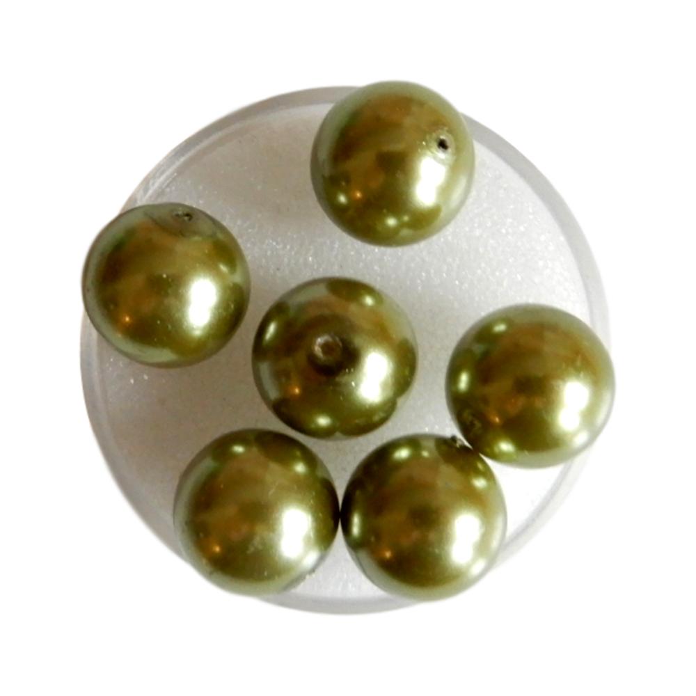 Boule 12 mm Olive clair
