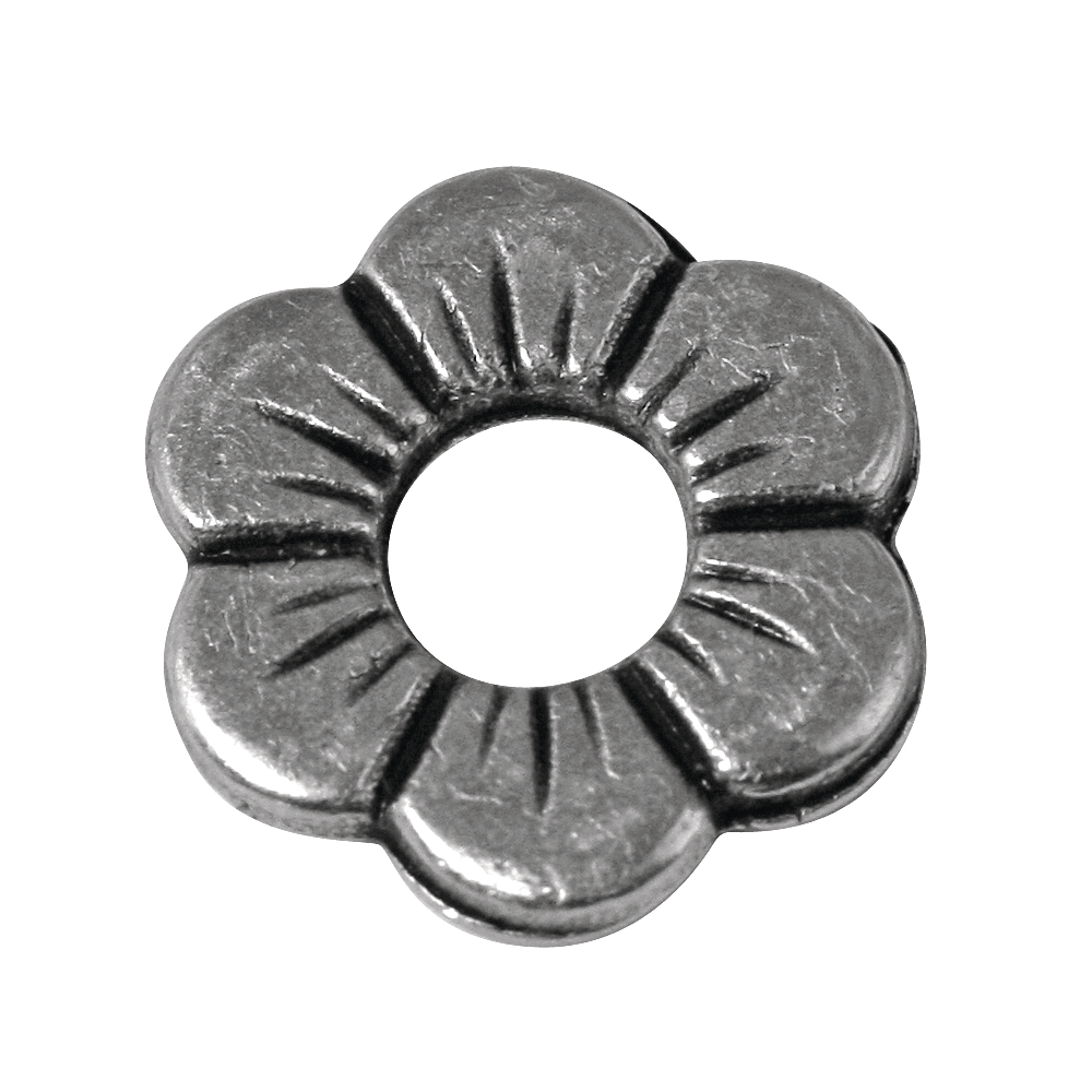 Ornement en métal Fleur 12 mm