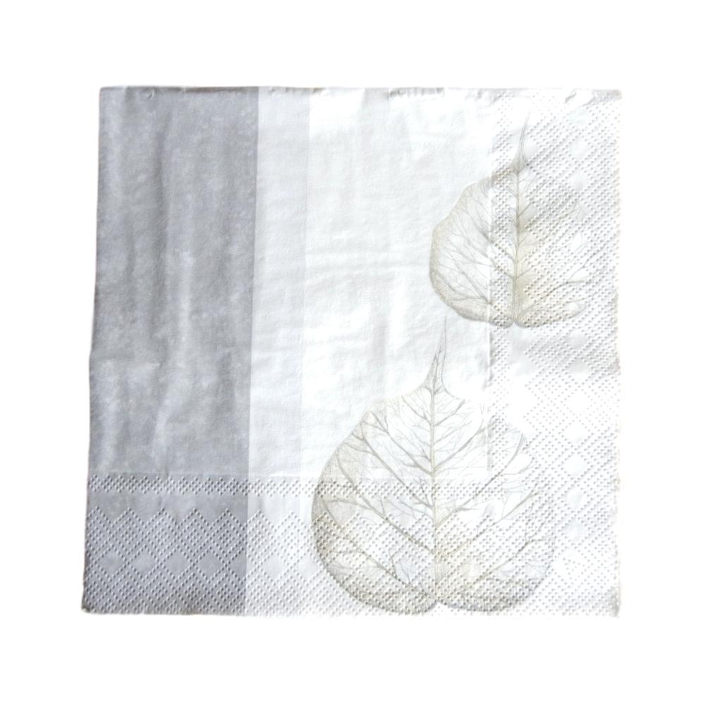 Serviette en papier Feuille squelette