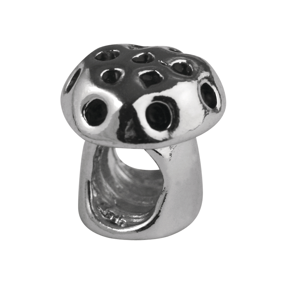 Champignon 10 mm Argent ancien