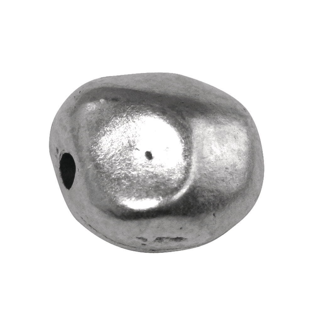 Demi boule 9 mm Argent ancien