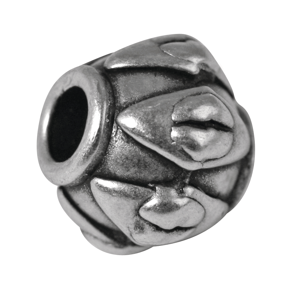 Boule 10 mm Argent ancien