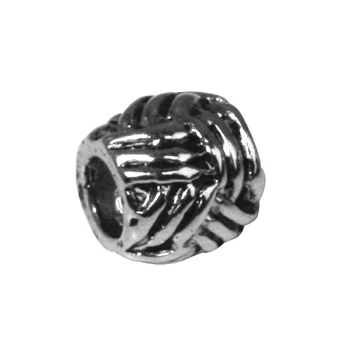 Perle 8 mm Argent ancien