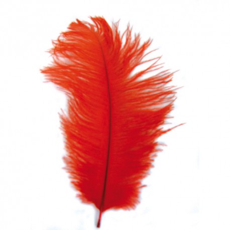 Plume d'autruche Rouge