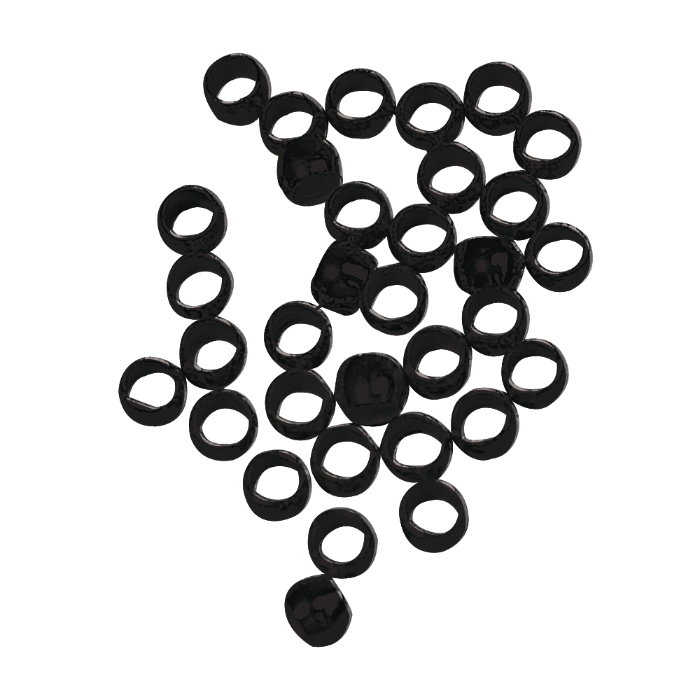 Perles à écraser 2,5 mm Noir