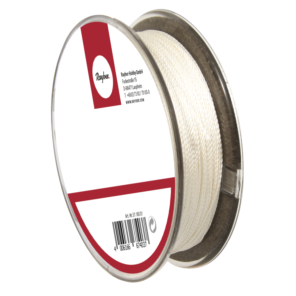 Soie naturelle 0,33 mm Blanc