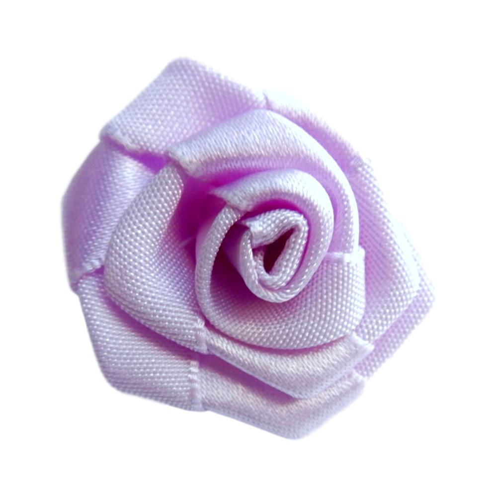 Rose en ruban lilas