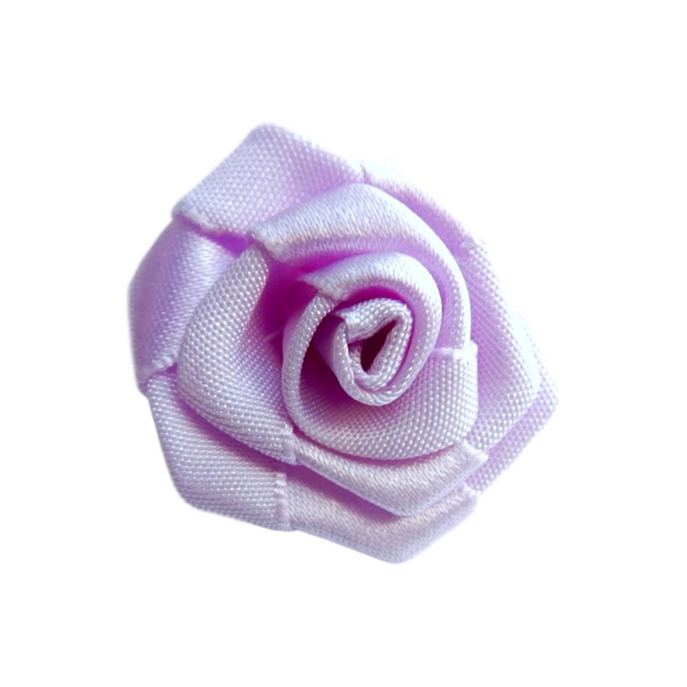 Rose en ruban lilas