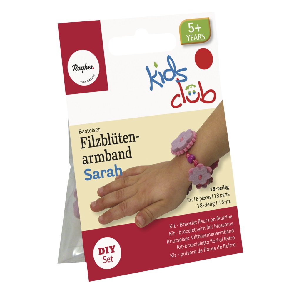 Kit bracelet fleur en feutrine