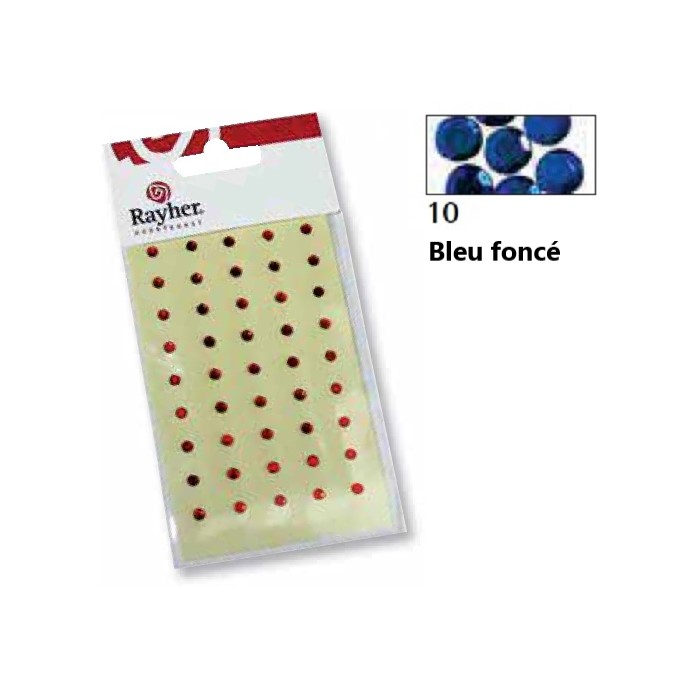 Pierres strass 3 mm bleu foncé