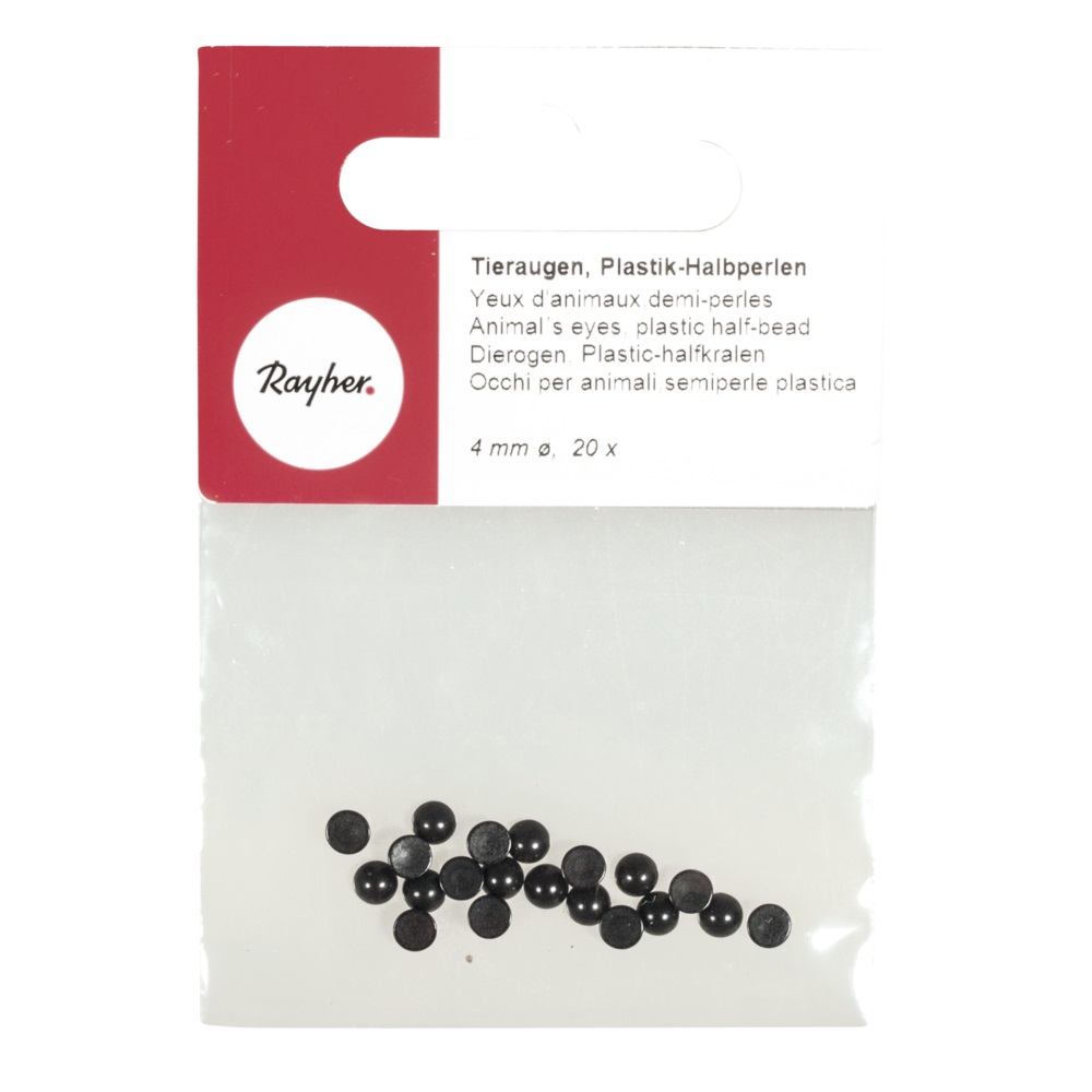 Yeux demi-perles 4 mm