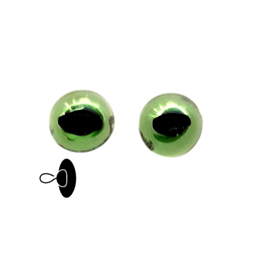 Yeux animaux 12 mm Vert