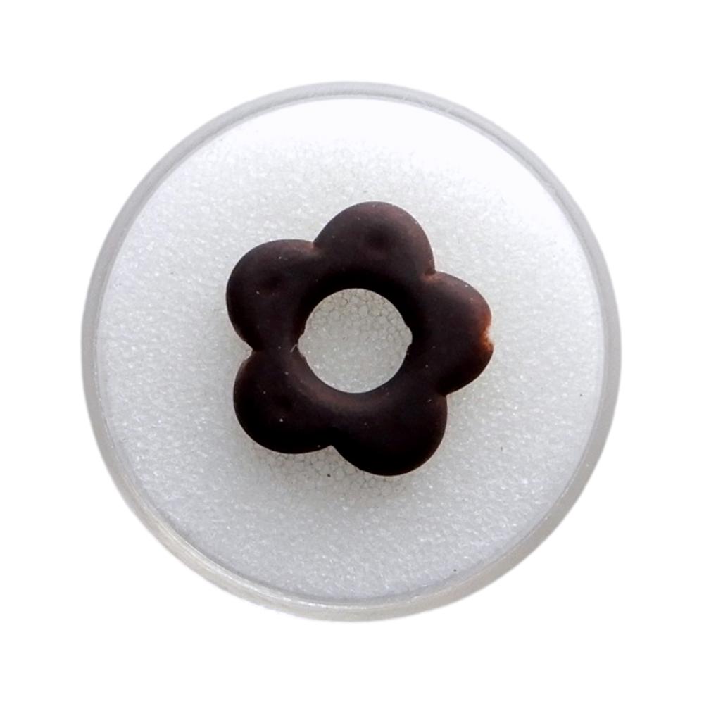 Fleur 20 mm Satin marron