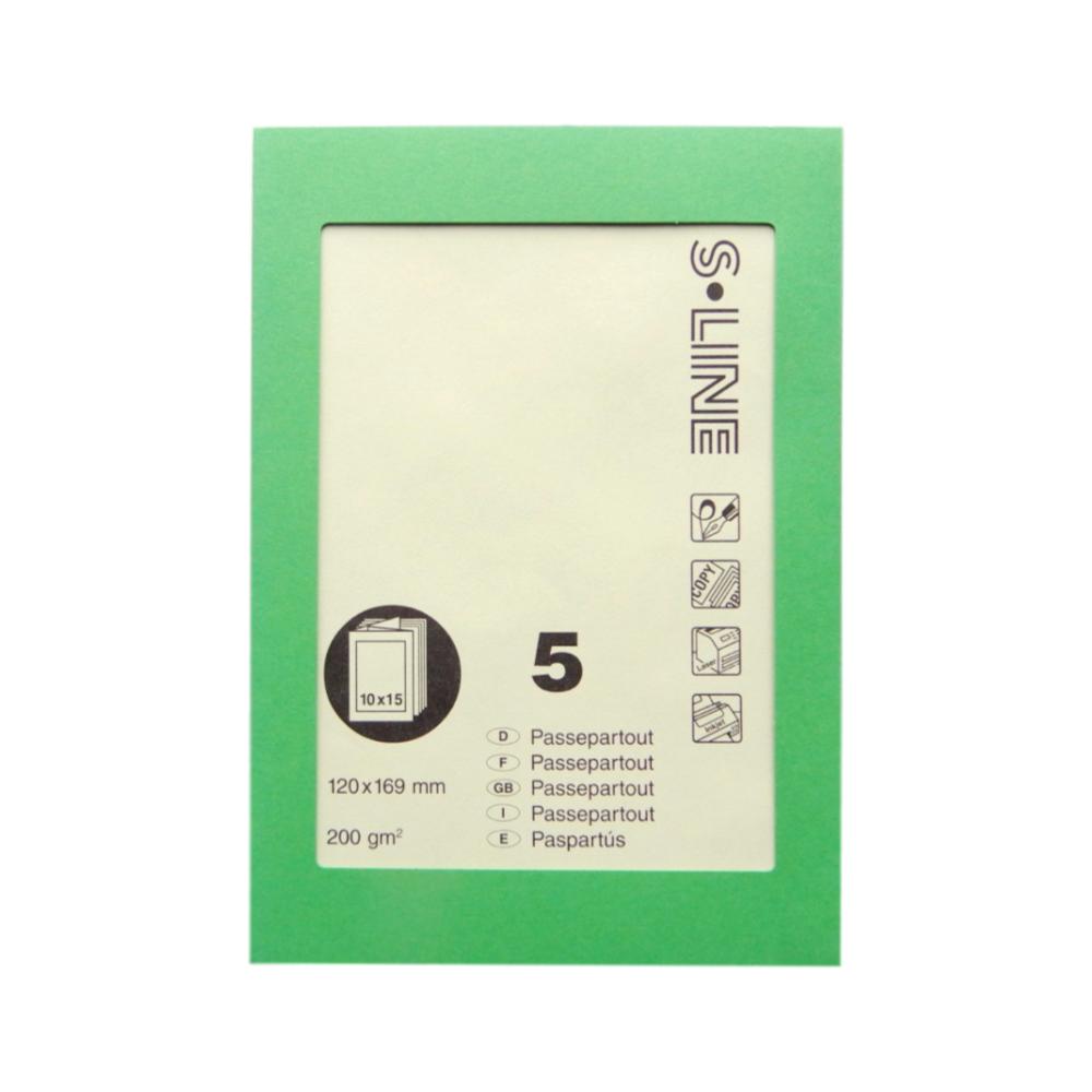 Passepartout B6 Vert Rectangle