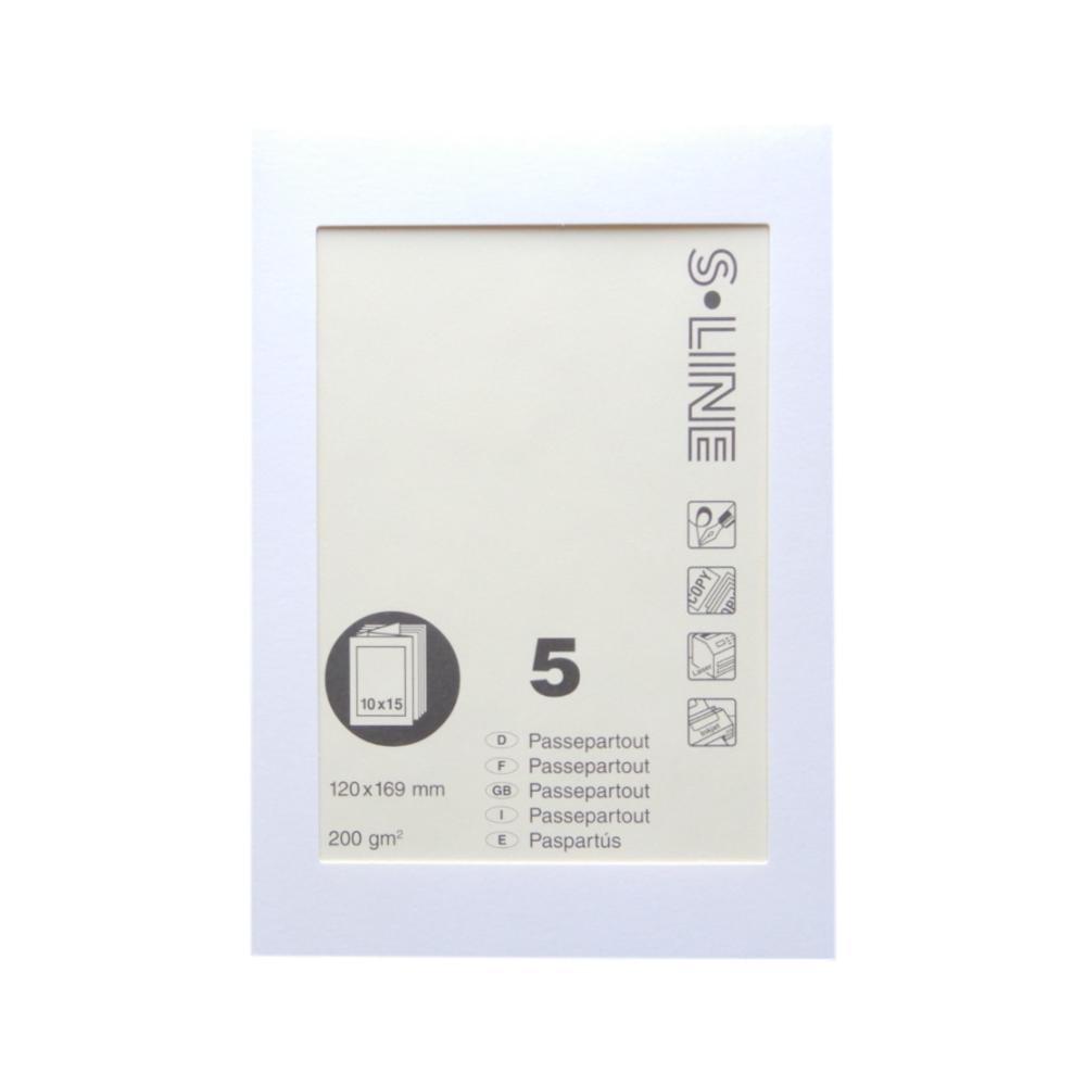 Passepartout B6 Blanc Rectangle