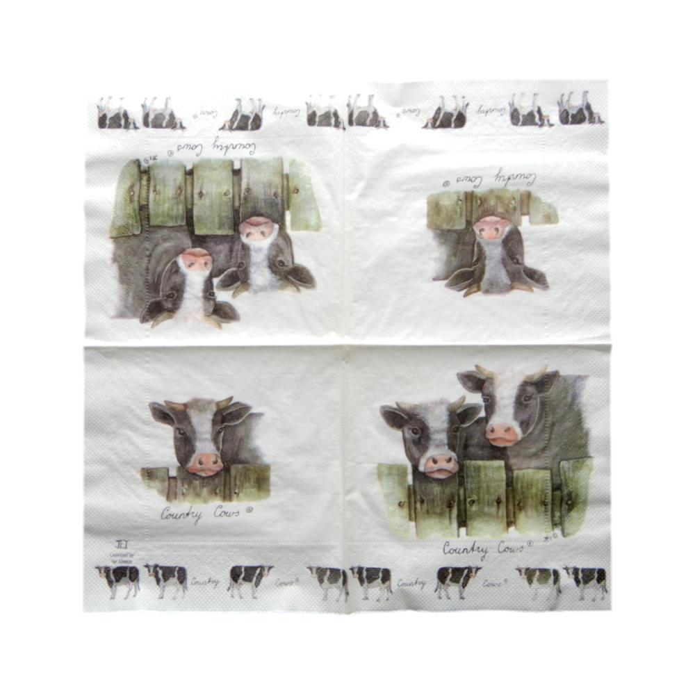 Serviette en papier Vaches