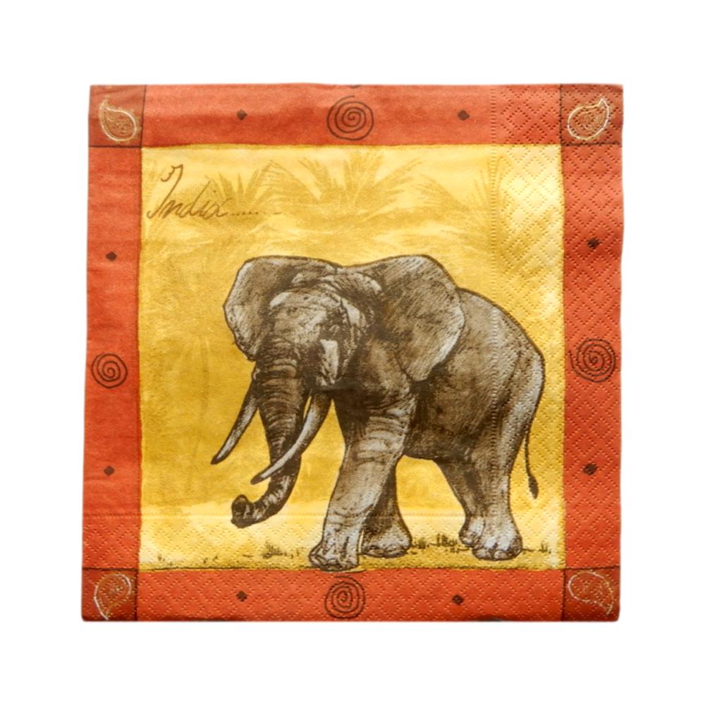 Serviette en papier Eléphant