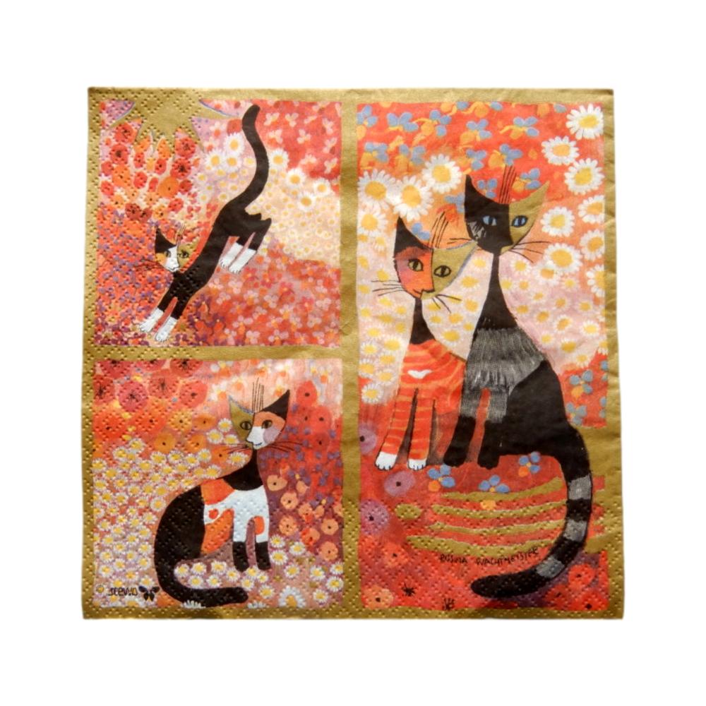 Serviette en papier Chats