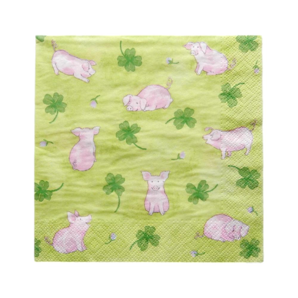 Serviette en papier Cochons