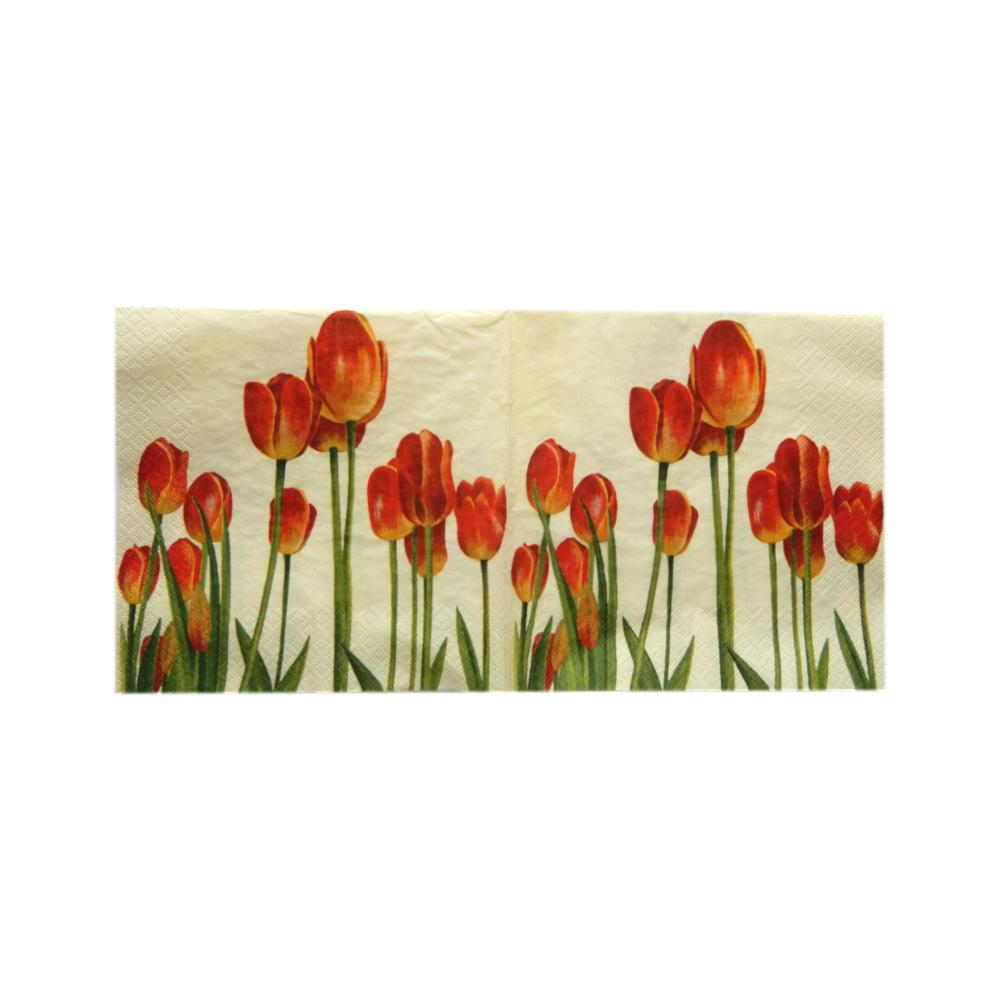 Serviette en papier Tulipes
