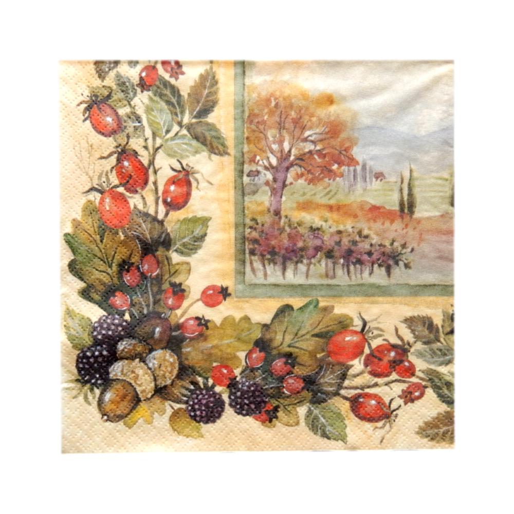 Serviette en papier Fruits des bois