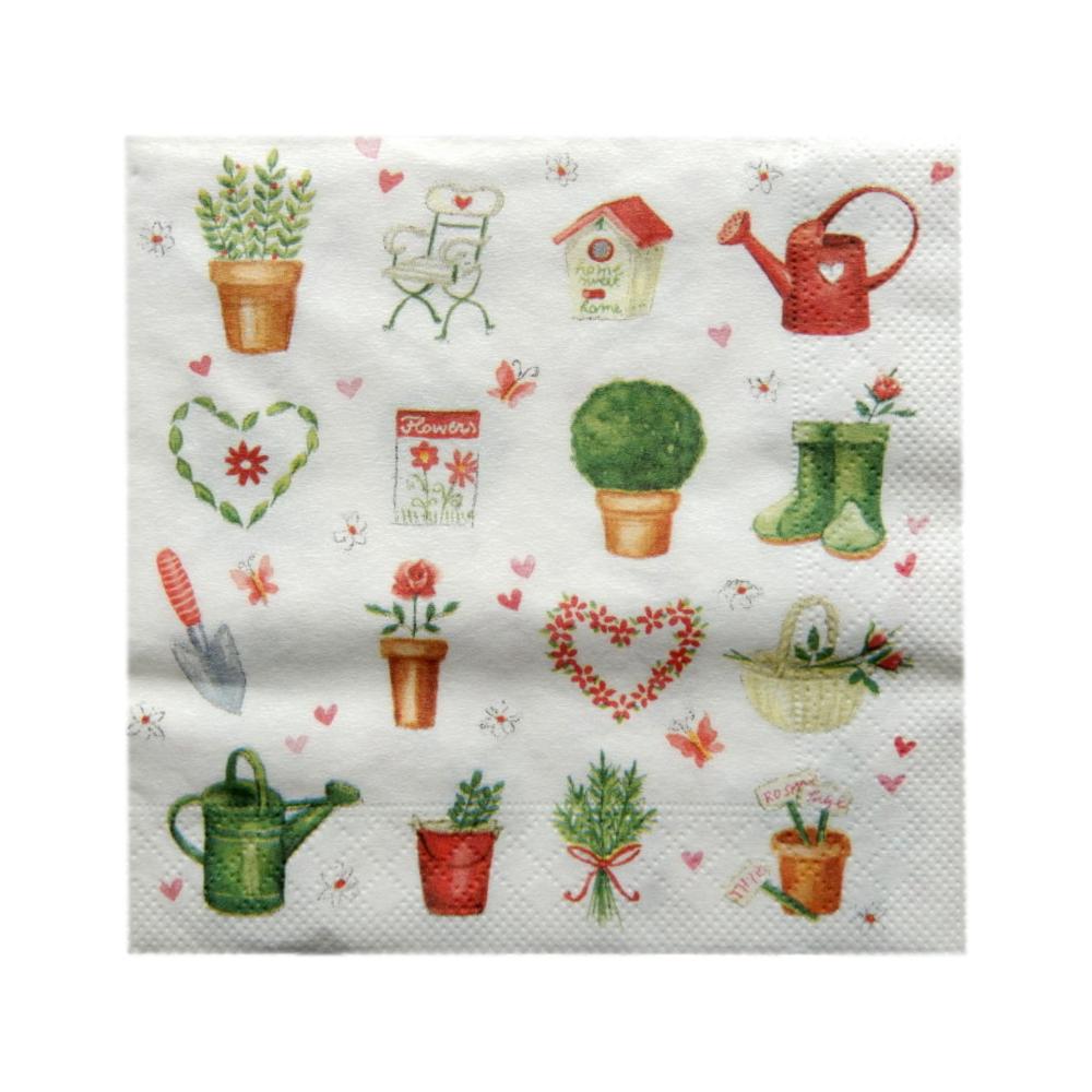 Serviette en papier Jardin