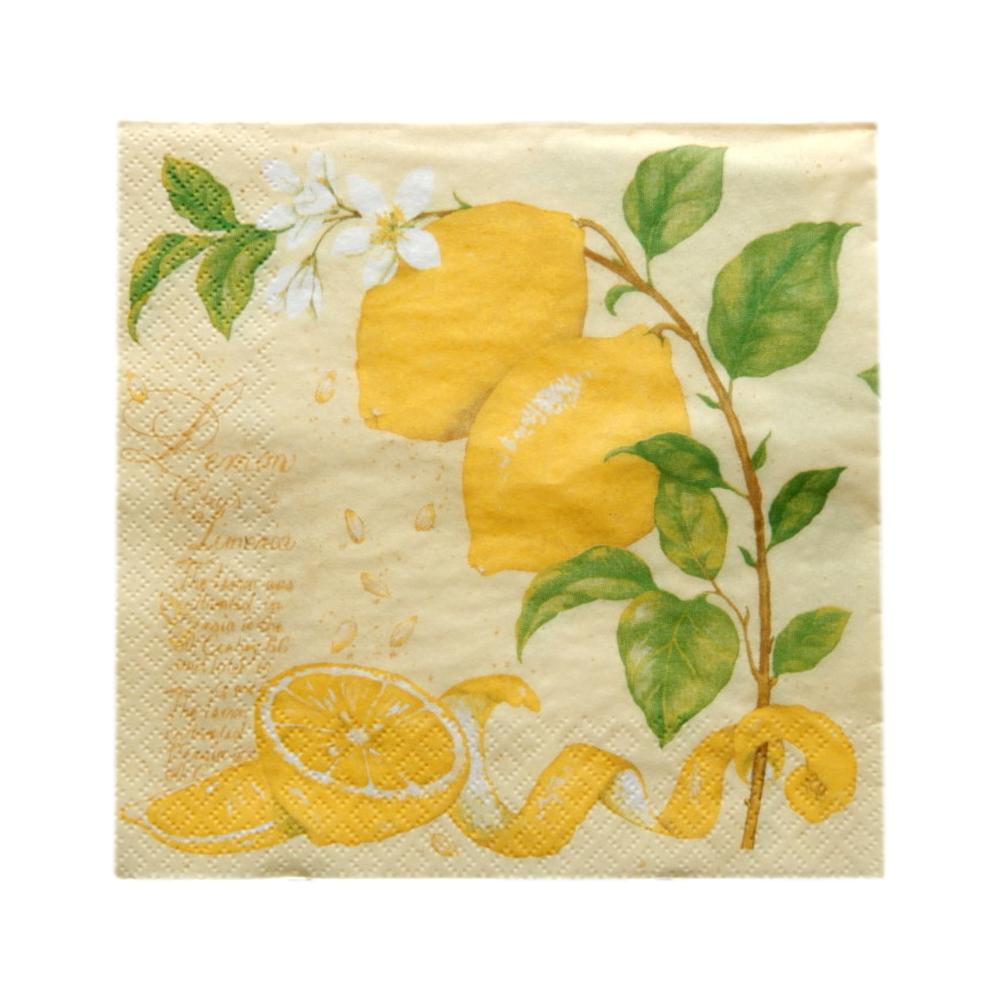 Serviette en papier Citrons