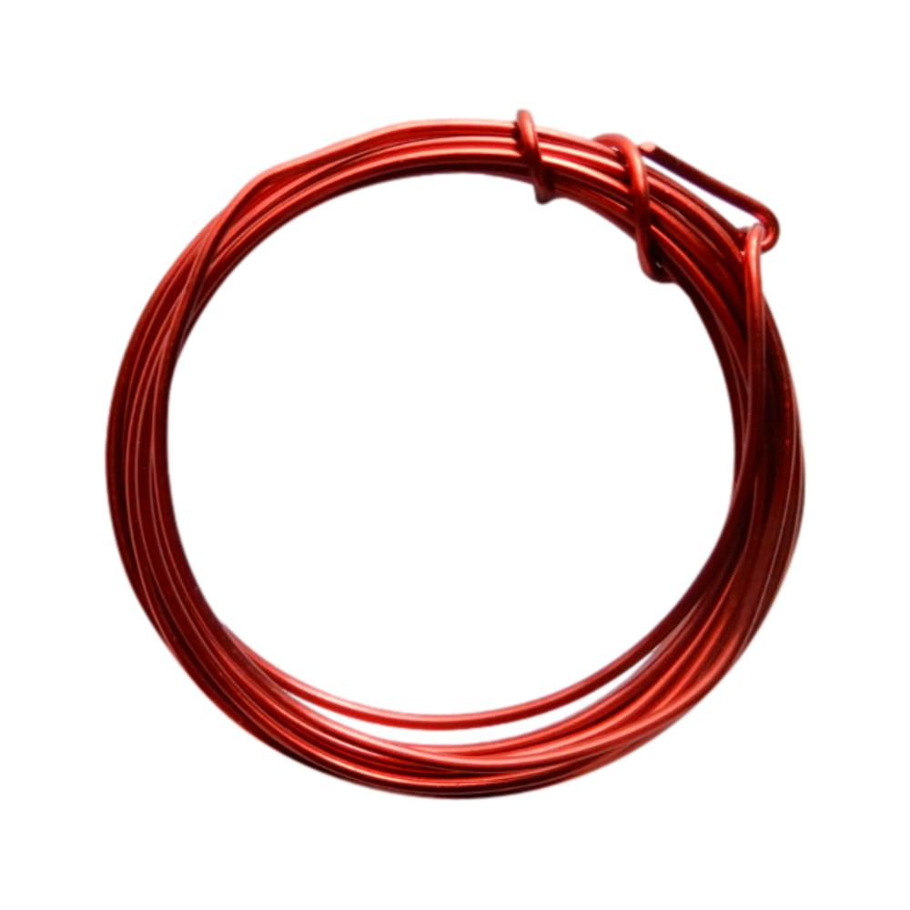 Fil d'aluminium 2 mm Rouge