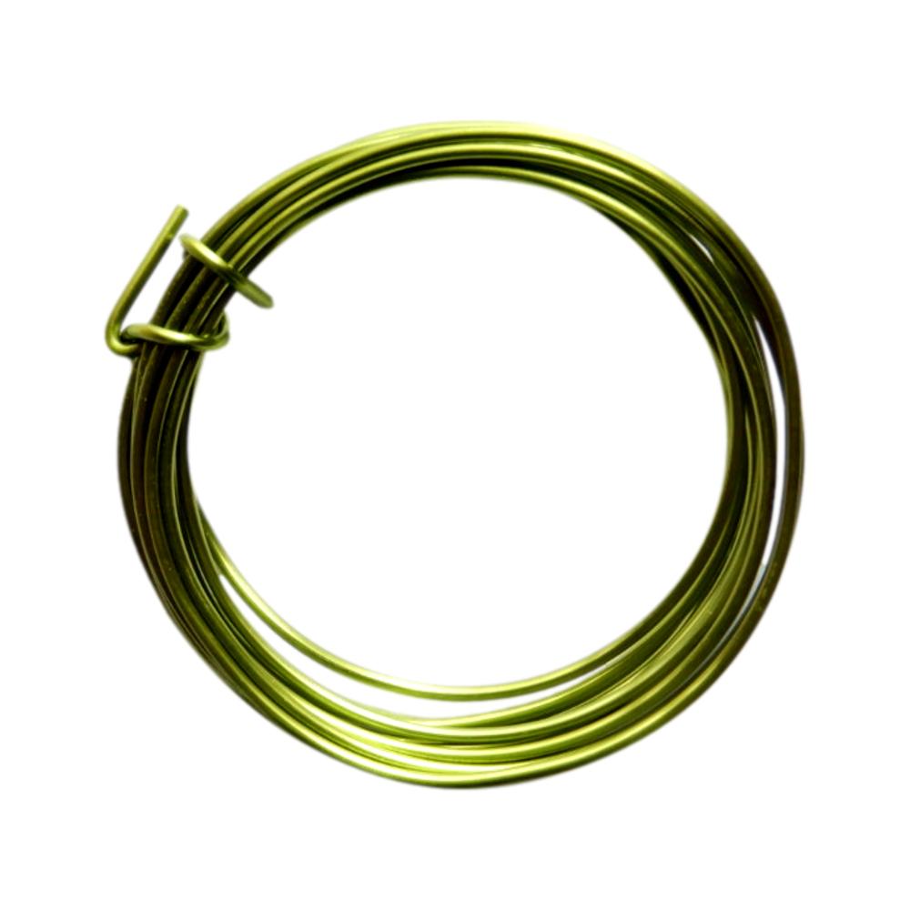 Fil d'aluminium 2 mm Citron vert