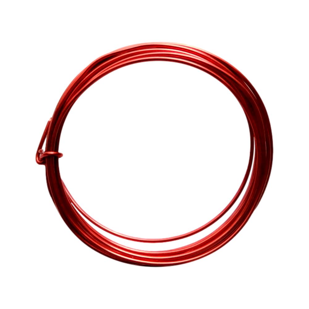 Fil d'aluminium 1,5 mm Rouge