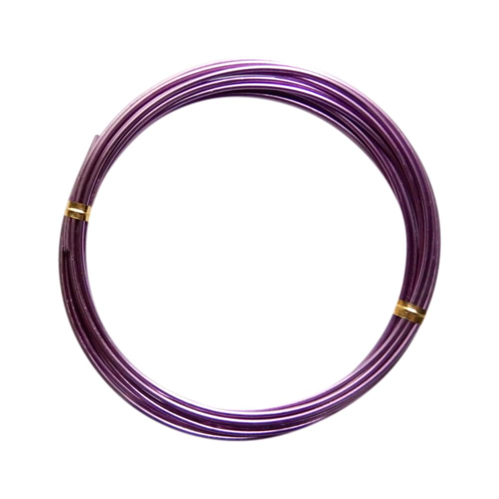 Fil d'aluminium 1,5 mm Mauve