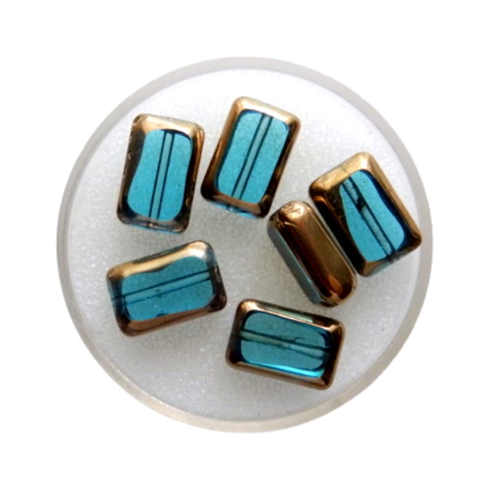 Rectangle plat 11 mm Turquoise