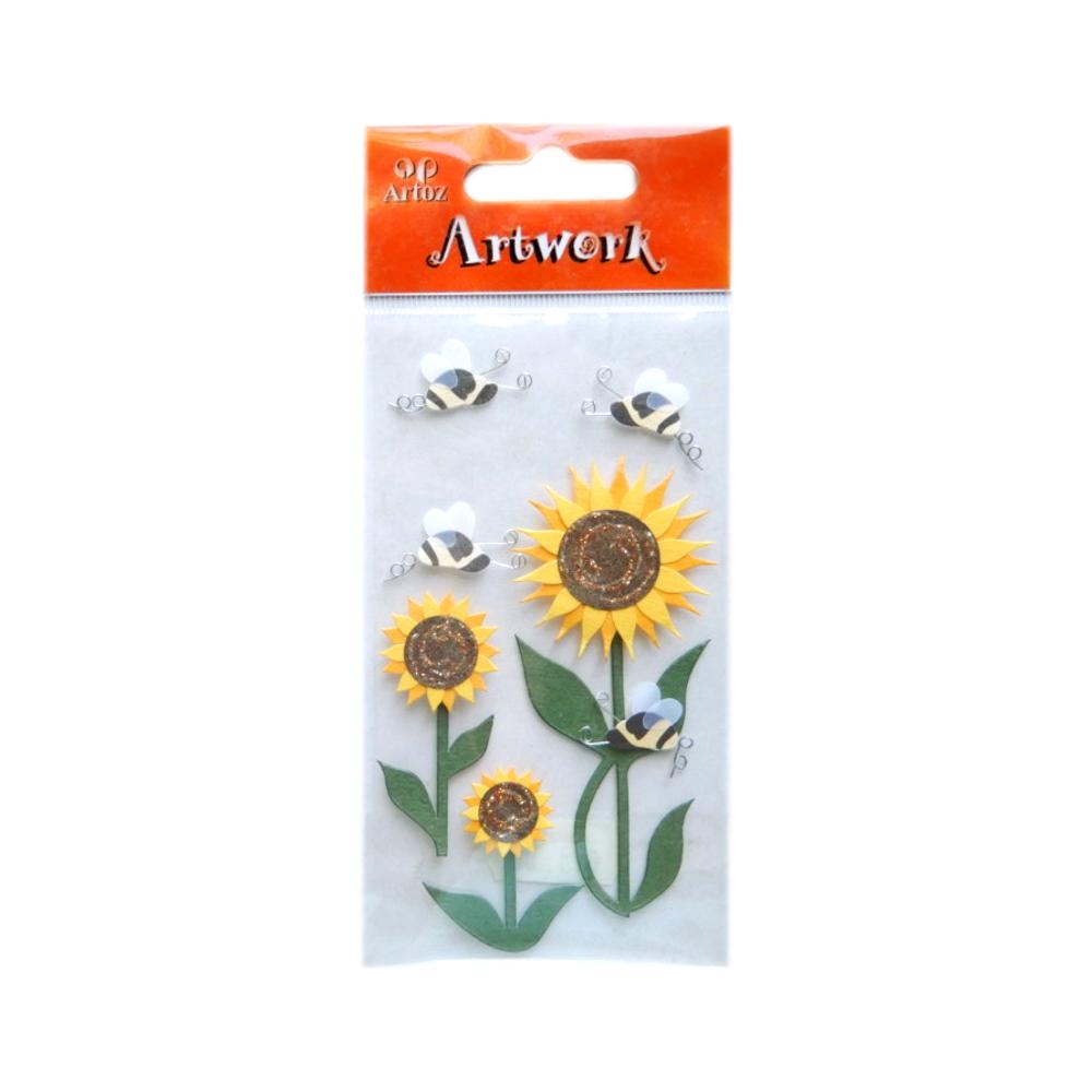 Stickers 3D Tournesols