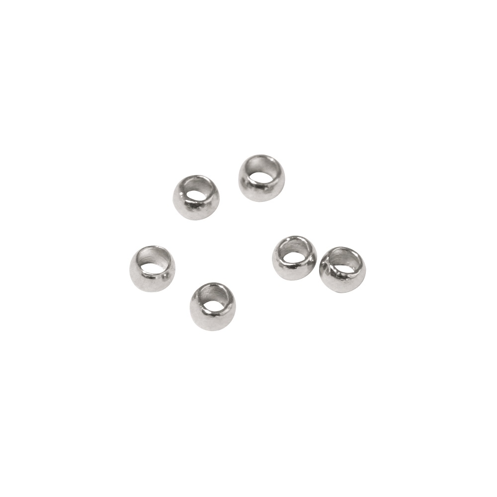 Perles à écraser 1,5 mm Platine