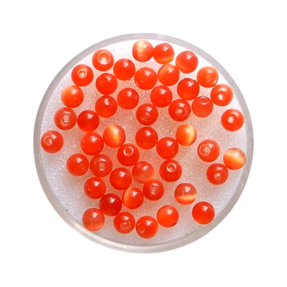 Oeil de chat Boule 4 mm Orange