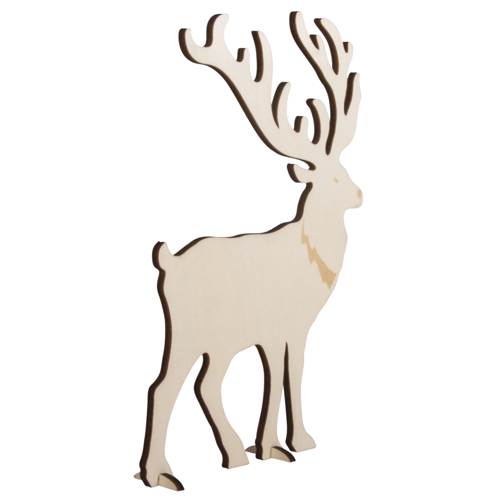 Cerf en bois 18 cm