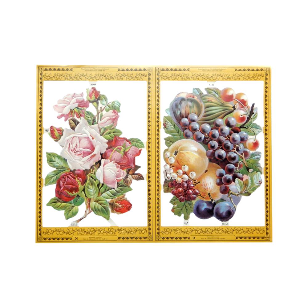 Images 3D Roses et fruits