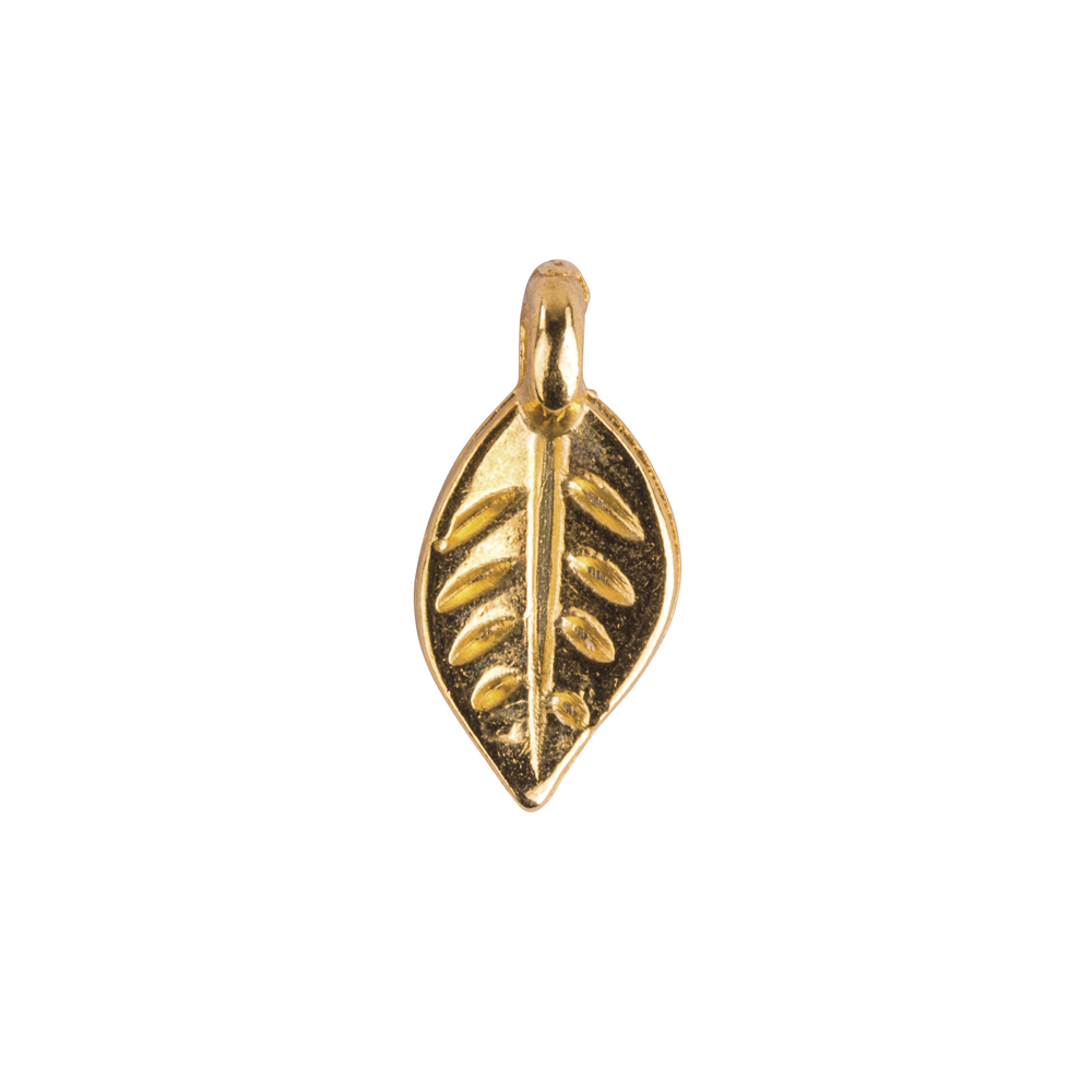 Mini-pendentif Feuille Or