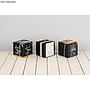 Boîte pliante en carton Rayher - Cube - 10 x 10 x 10 cm - Noir - Set 3 pièces